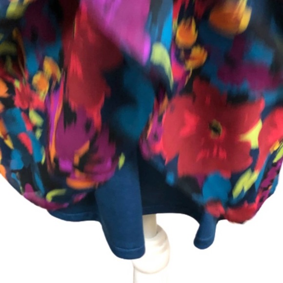Twenty One  Deep V neck Multi color Floral Party Dress Size… - Picture 10 of 13